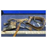 LEAD BALL, STIRRUP, CAST IRON LEGS & SPUR