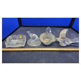 GLASS JUICERS, BASKETS & MISC. GLASS