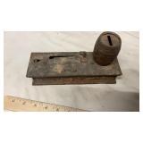 COIN BANK, CIGAR BOX, TISSUE HOLDER & MISC.