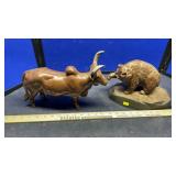 CAST METAL BULL & BEAR