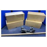 (4) DRAGON PLATE HOLDERS & TOY SWORD (NEW)