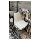 (4) CHAIRS & MIRROR