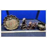 DRAGONS & 24K GREECE BOWL & PLATE