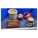 CROCK, PITCHER & VASE
