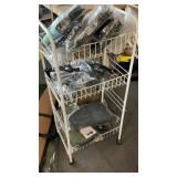 ROLLING RACK WITH (12) PISTOL CASES