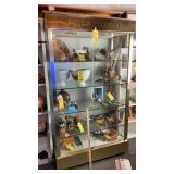 SIOUX POTTERY GLASS LIGHTED DISPLAY CASE