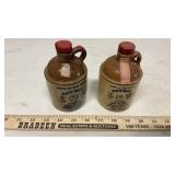 (2) SMALL PLATTE VALLEY CORN WHISKEY JUGS