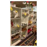 (4) MATCHING WHITE SHELVING UNITS