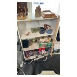 (6) WHITE BOOK SHELVES ASSORTED SIZES