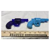 (5) WESTMORELAND GLASS REVOLVERS & GLASS DIAMONDS
