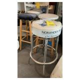 (4) BAR STOOLS, STEP STOOL & STEP LADDER