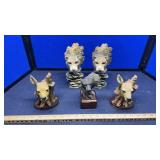 ANIMAL HEAD FIGURES
