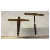 (2) T- HANDLE HAND DRILLS