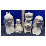(6) CERAMIC ANGEL FIGURES