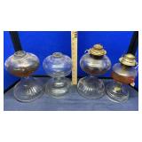 (4) OIL LAMPS