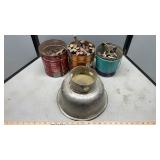 NARROW GAUGE RR SPIKES & CREAM SEPARATOR PAN