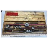 (2) TAP AND DIE SETS WITH WOODEN BOXES