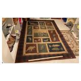 NATURE THEMED AREA RUG (63in.x92in.)