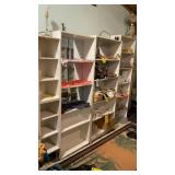 (4) SHELVING UNITS OF VARIOUS SIZES