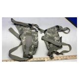 ASSORTED CAMO AND BLACK HOLSTERS