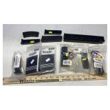ASSORTED MAGS, OPTICS AND SAFETY GOGGLES