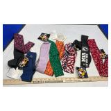 ASSORTED BANDANAS (NEW) & LEATHER PIECES