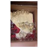 ASSORTED DRINKING GLASSES