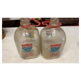 (4) LARGE GLASS JARS