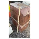 (2) METAL STORAGE BINS