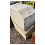 (2) METAL STORAGE BINS