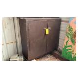WOOD CABINET MEASURES 48"W X 17"D X 42"T