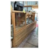 PINE  DISPLAY CABINET W/ LIGHTS