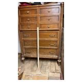 SIX DRAWER WOOD DRESSER