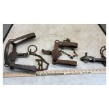 ASSORTED STEEL LEG TRAPS