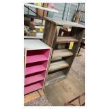 (2) WOOD BOOK SHELVES