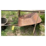 METAL WHEEL BARROW & FEED BIN
