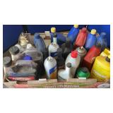ASSORTED MOTOR OIL & SHOP FLUIDS