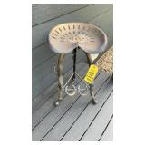 METAL SHOP MADE STOOL 29 INCHES