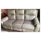 ELECTRIC DOUBLE RECLINER LIVING ROOM COUCH