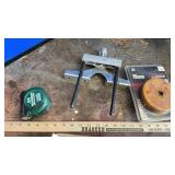 TAPE MEASURE, BINDER, HOLE SAW & MORE