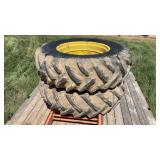 (2) REAR TRACTOR WHEELS