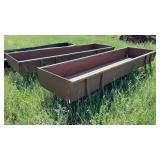 (2) STEEL FEED BUNKS