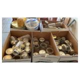 KERR, BALL CANNING JARS W/ RINGS & CAPS