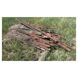 (50+/-) STEEL T-POSTS 5' LONG