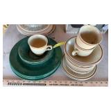 FLORAL EXPRESSIONS PLATES & CUPS & GREEN PLATES