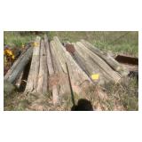 (12) TREATED POSTS 6' LONG