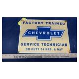 CHEVROLET METAL SIGN MEASURES 14'W X 10'