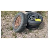 (4) SPARE TIRES ON RIMS