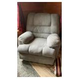 GRAY RECLINING ROCKING CHAIR