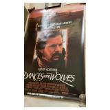 DANCES WITH WOLVES POSTER, MAP OF YELLOWSTONE &